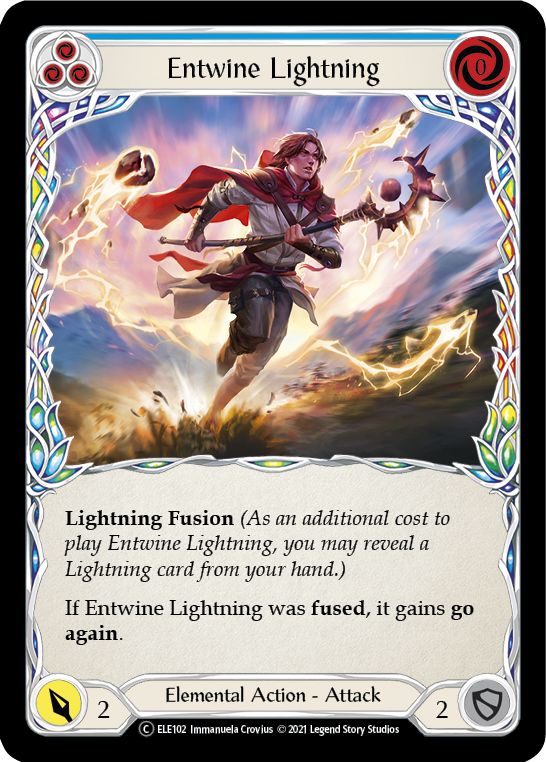 Entwine Lightning (Blue) [U-ELE102] Unlimited Rainbow Foil