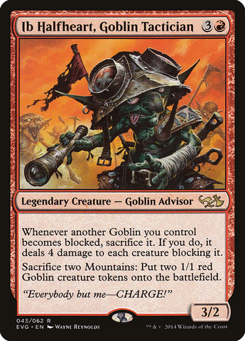 Ib Halfheart, Goblin Tactician (Elves vs. Goblins) [Duel Decks Anthology]