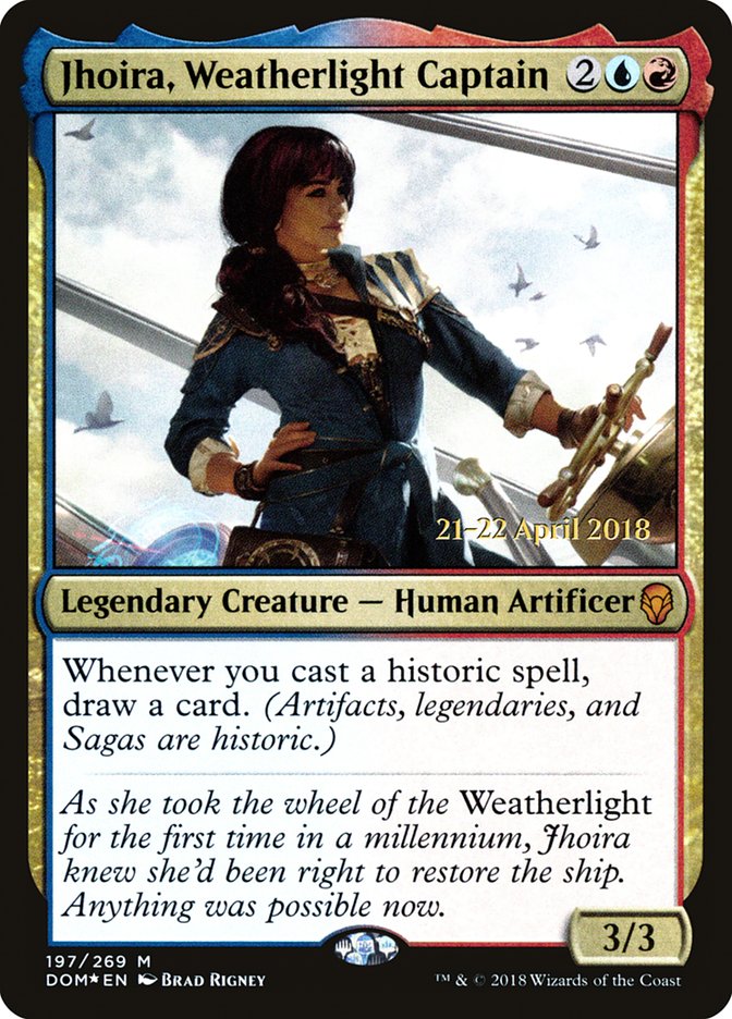 Jhoira, Weatherlight Captain [Dominaria Prerelease Promos]