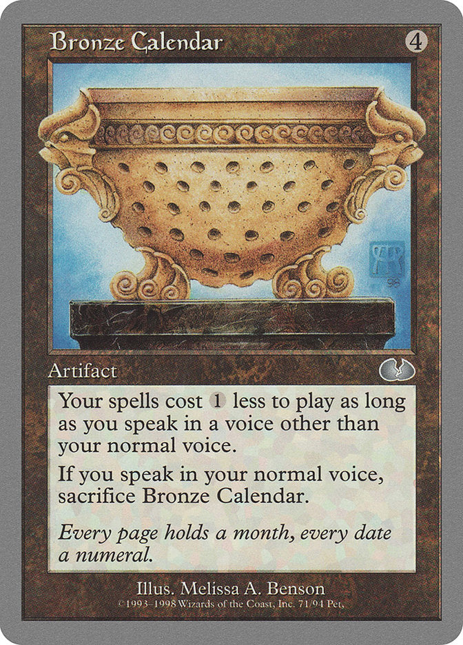 Bronze Calendar [Unglued]