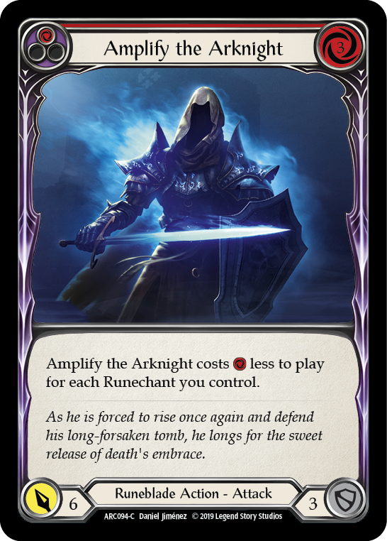 Amplify the Arknight (Red) [ARC094-C] 1st Edition Rainbow Foil
