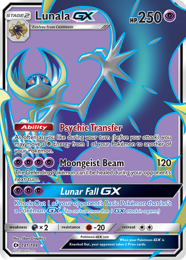 Lunala GX (141/149) [Sun & Moon: Base Set]