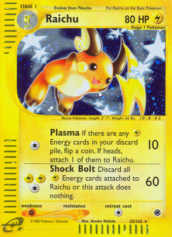 Raichu (25/165) [Expedition: Base Set]