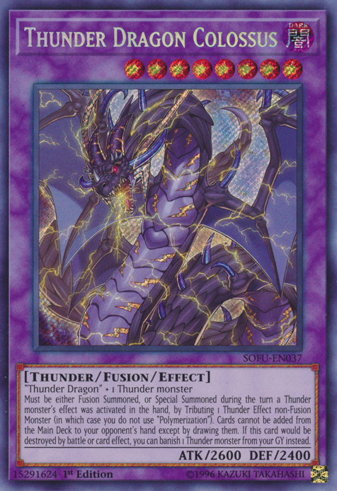 Thunder Dragon Colossus [SOFU-EN037] Secret Rare