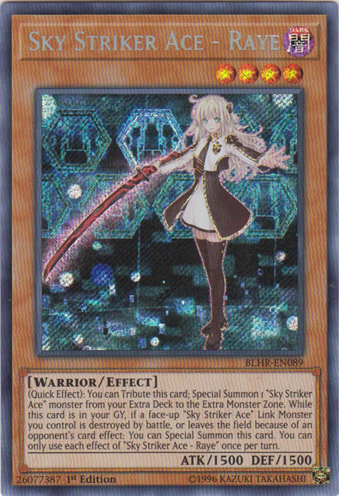 Sky Striker Ace - Raye [BLHR-EN089] Secret Rare